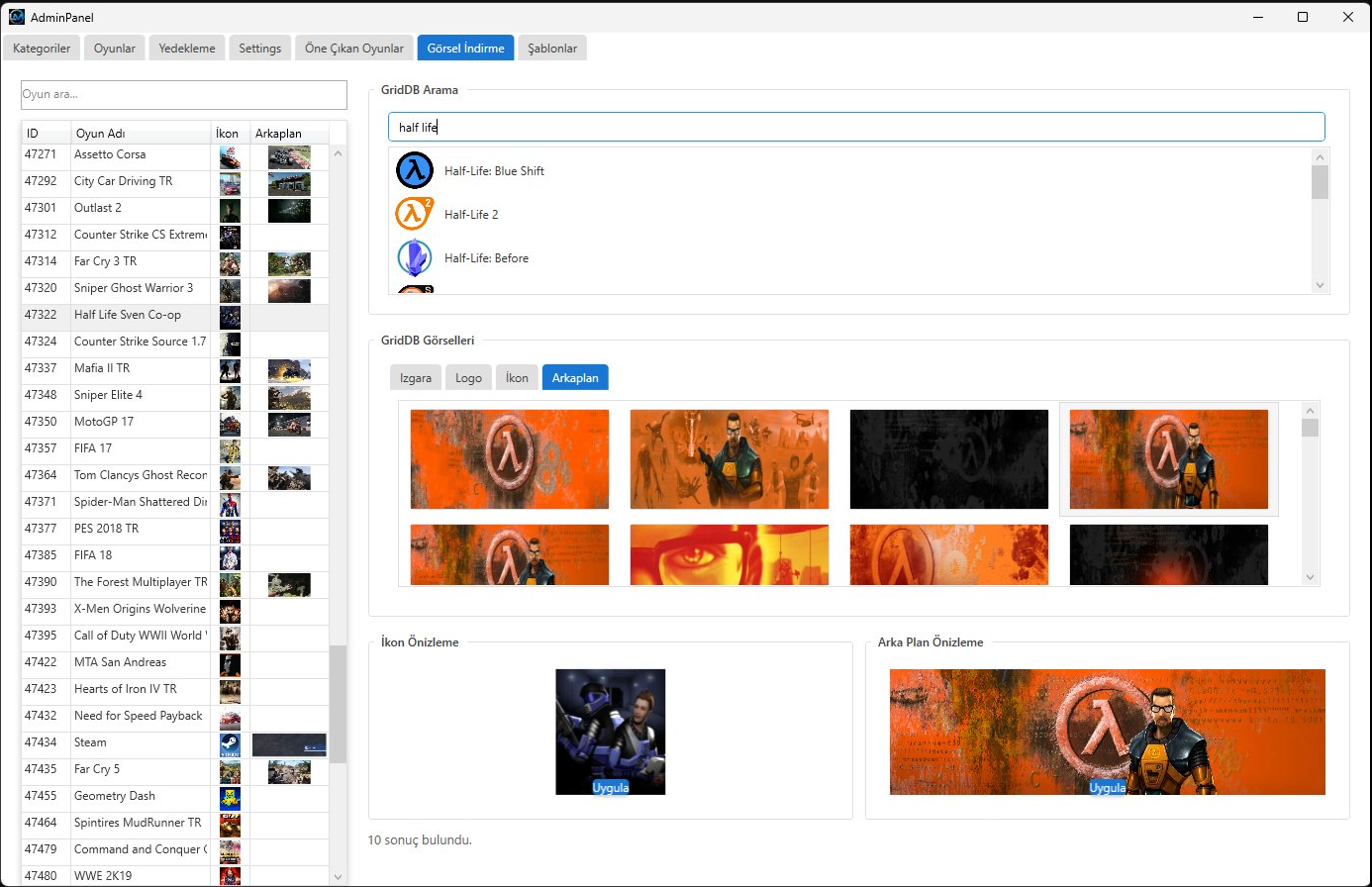 Vip Oyun Arşiv Güncelleme Sistemi Ekran Görüntüsü 4