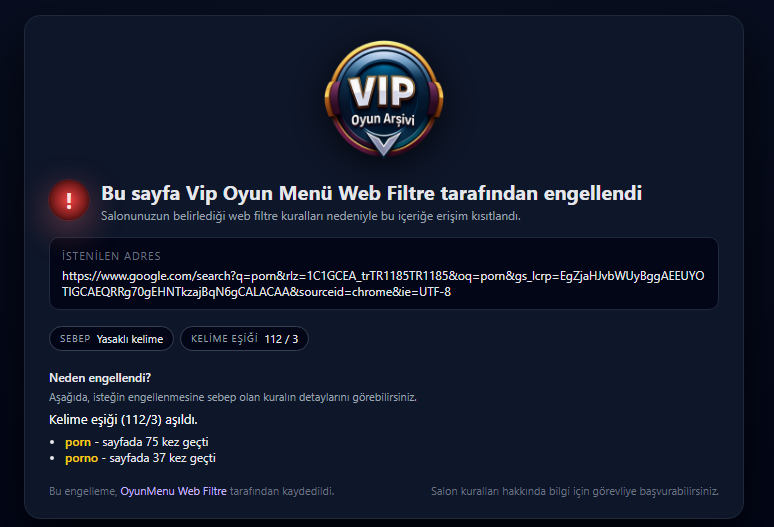 Vip Oyun Arşiv Güncelleme Sistemi ekran görüntüsü